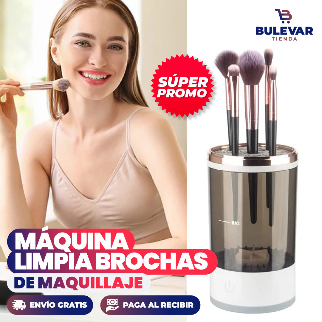 MÁQUINA LIMPIADORA DE BROCHAS y mopas DE MAQUILLAJE