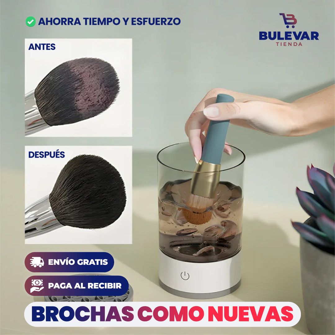 MÁQUINA LIMPIADORA DE BROCHAS y mopas DE MAQUILLAJE