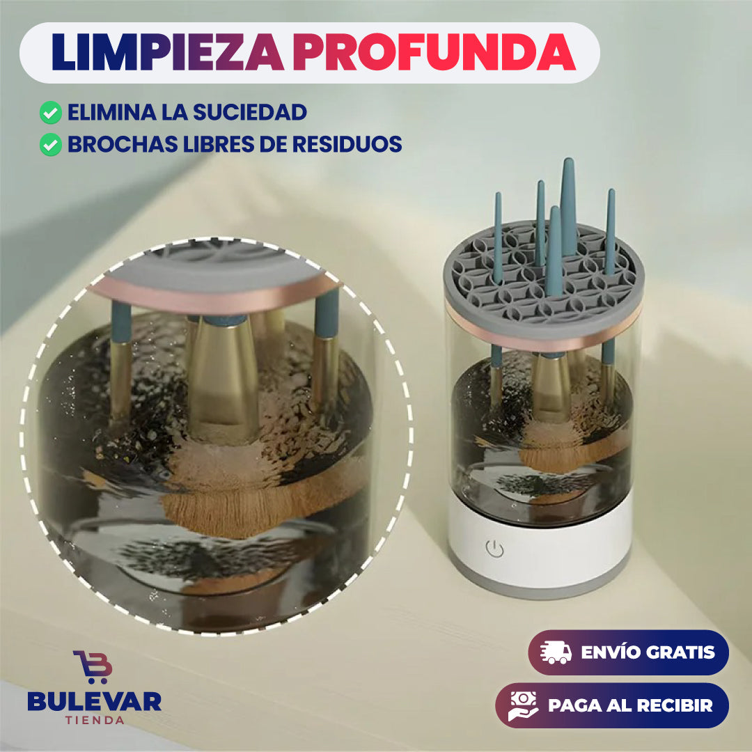 MÁQUINA LIMPIADORA DE BROCHAS y mopas DE MAQUILLAJE