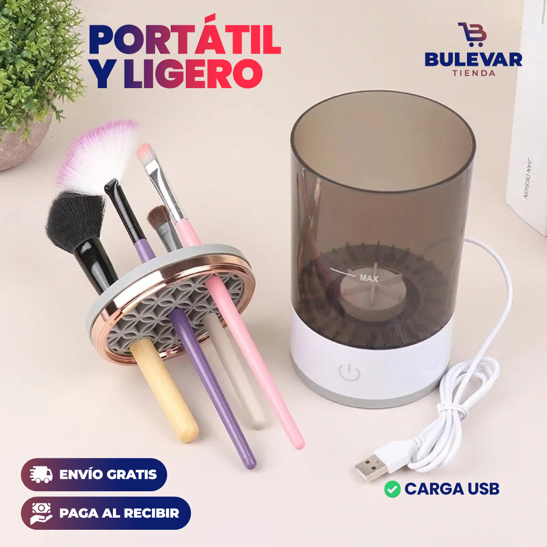 MÁQUINA LIMPIADORA DE BROCHAS y mopas DE MAQUILLAJE