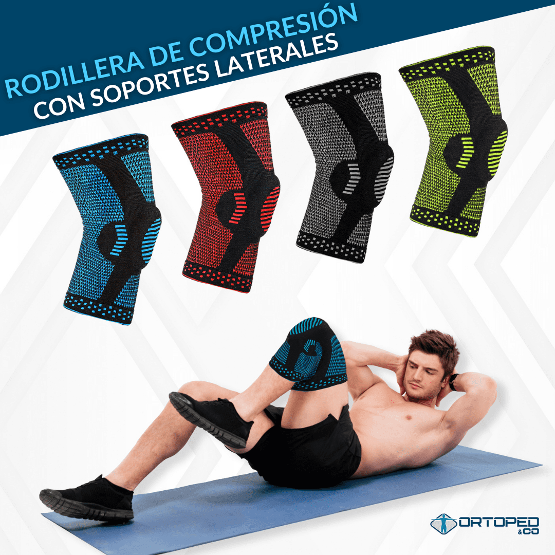Rodillera de compresión con protector de gel para rótula