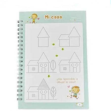 Set de 4 Libros de Caligrafía con Tinta Mágica Reutilizable