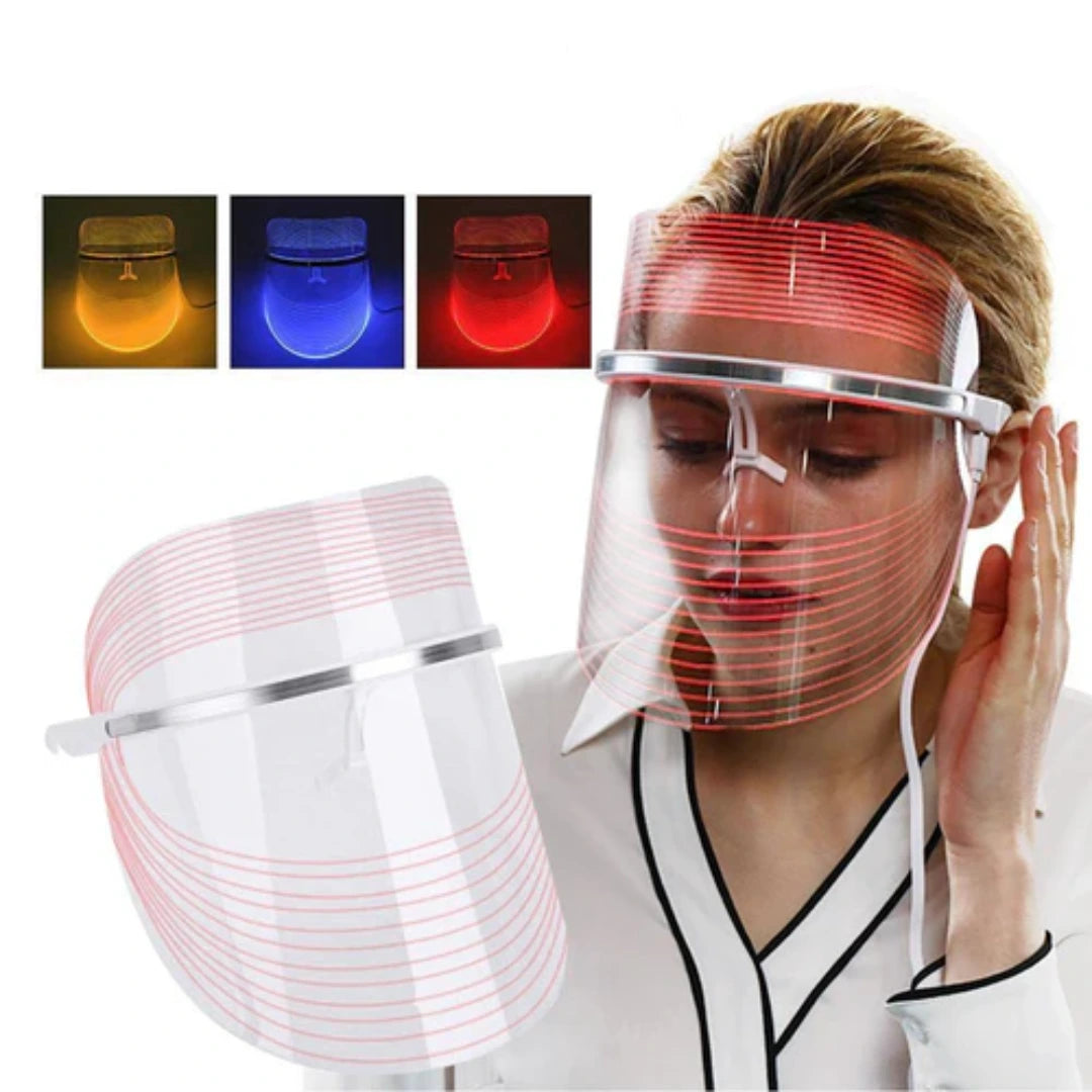 Máscara Facial Rejuvenecimiento terapia Luz led