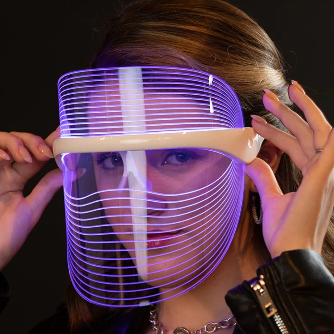 Máscara Facial Rejuvenecimiento terapia Luz led