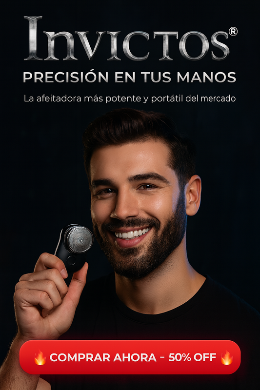 Invictos®️ afeitadora portátil de caballero 🎁PROMO SOLO POR HOY🎁
