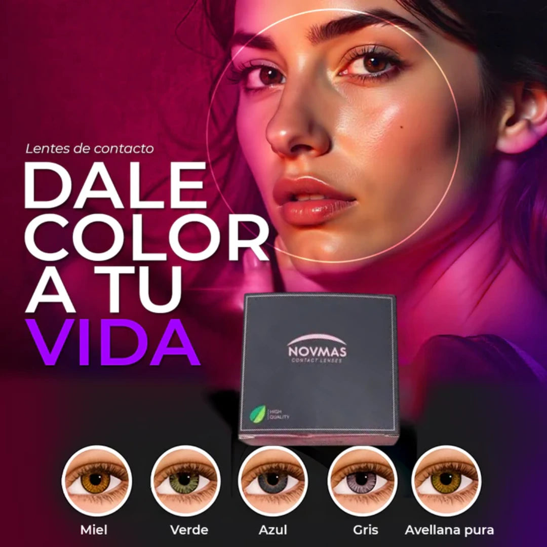Lentes de contactos con estuche Novmas©︎