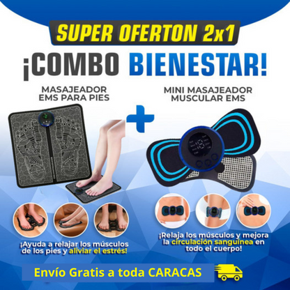 Combo Bienestar: Masajeador de musculos y masajeados de pies 2x1🔥