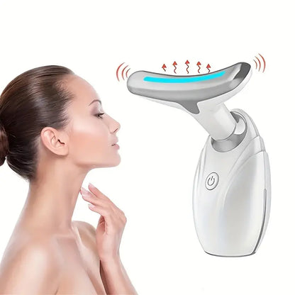 Rejuvenecedor Facial LED con 3 Modos de Vibración