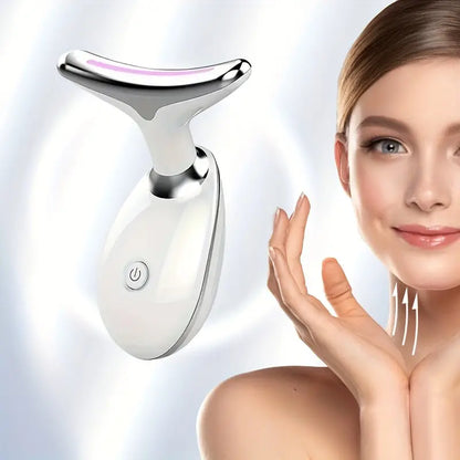 Rejuvenecedor Facial LED con 3 Modos de Vibración