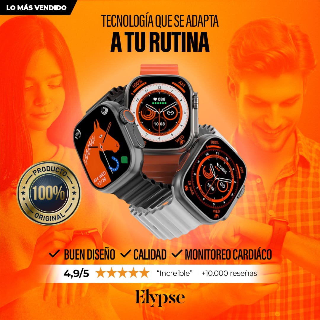 Mega Set Reloj Inteligente Smartwatch Ultra + Audífonos