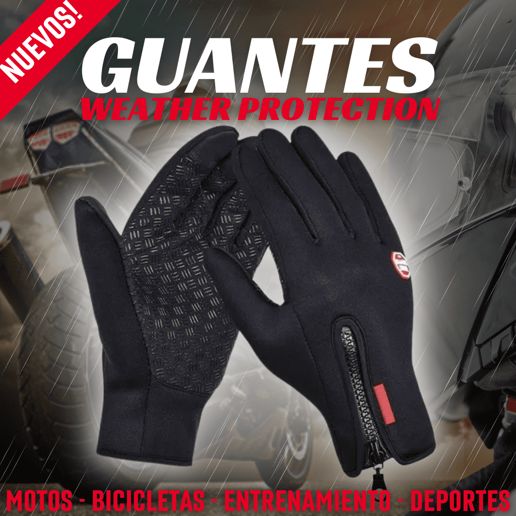 Guantes Impermeables Anti Sol y Lluvia con Dedo Touch-Screen