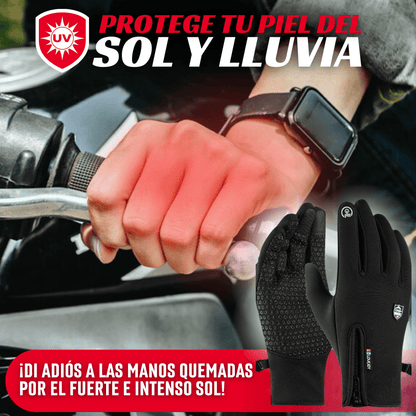 Guantes Impermeables Anti Sol y Lluvia con Dedo Touch-Screen