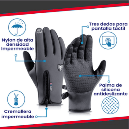 Guantes Impermeables Anti Sol y Lluvia con Dedo Touch-Screen