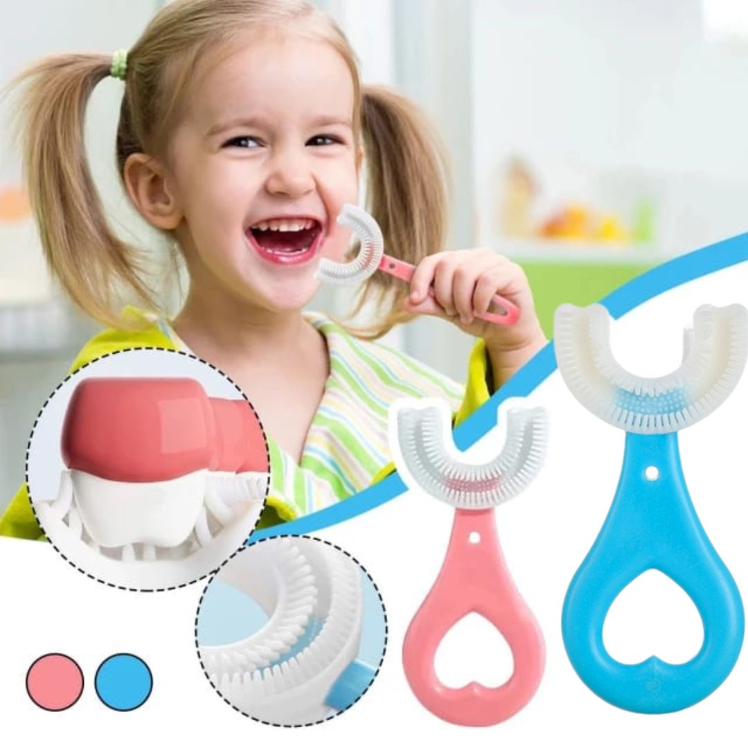 Cepillo de dientes en forma de U para niños (Lleva 1 y obtén 1 de regalo)
